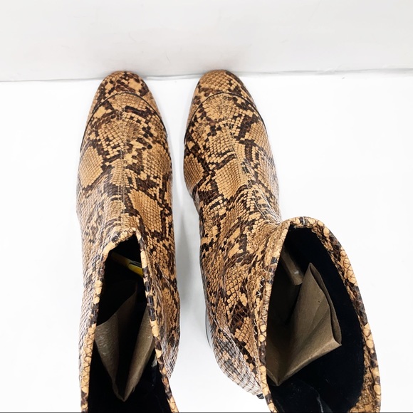{ZARA} Snakeskin Ankle Booties - Picture 13 of 16